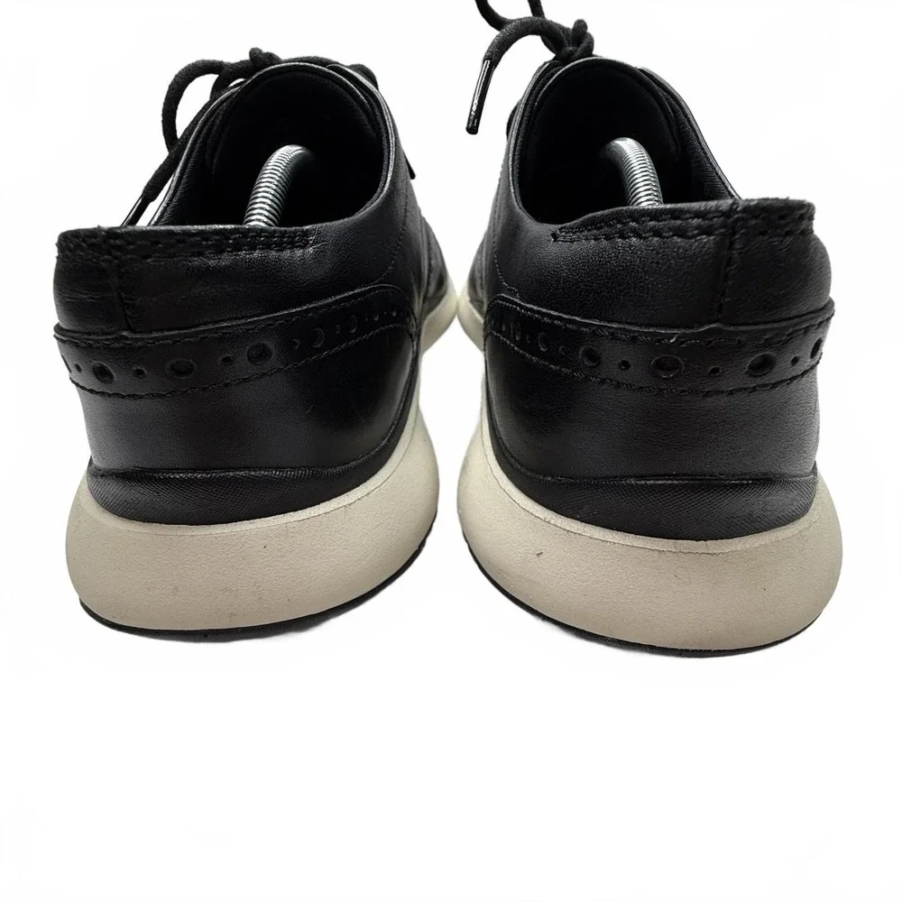 Men's Black Leather Cole Haan Grand Wingtip Oxford Dress‎ Shoes size 9